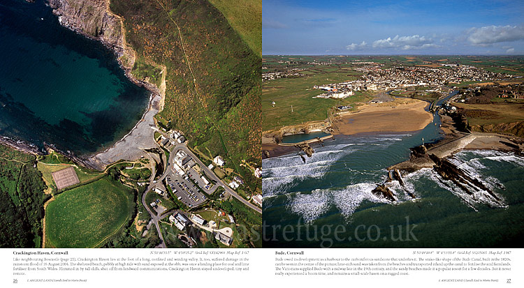 Aerial Coast of Cornwall, South west England: Crackington Haven, Bude