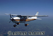 Cessna 182 : G-ASXZ, air to air over Cornwall, England