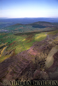 Aerial image of Quarry, Snowdonia, North Wales