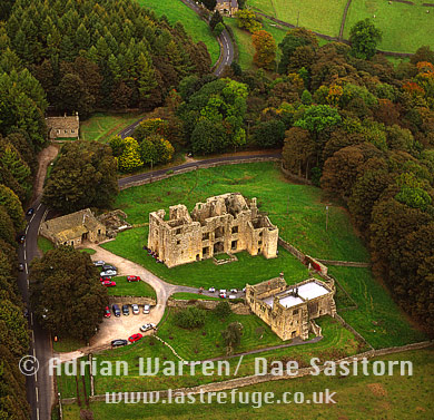 Aerial image of Barden Tower, North Yorkshire