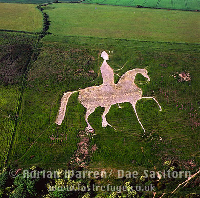Aerial image of Osmington White Horse, Osmington, Dorset