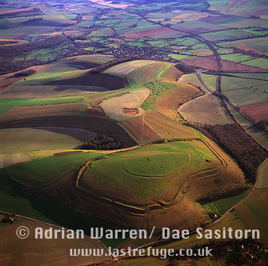 Scratchbury Hill (Hill fort), SE of Warminster, Wiltshire