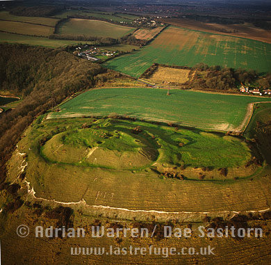 Castle hillfort at Channel Tunnel Terminal, Kent 