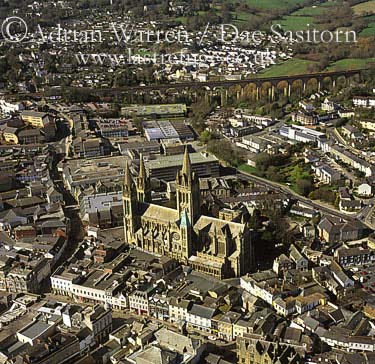Truro Cathedral and its city, Cornwall, England , awuk154