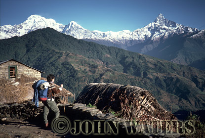 JWnepal1 : The Himalaya from Dhampus, Nepal