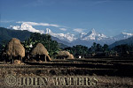 JWnepal16 : Rice straw ricks, south of Kusma, Nepal