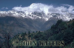 JWnepal34 : Annapurna South (7,237 m) provides back drop, near Landrung, Nepal