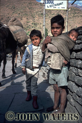 c-JWnepal3 : Young boys near Tatopani, Nepal