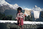 a-JWnepal4 : Young girl carrying baby, Tadopani, Nepal