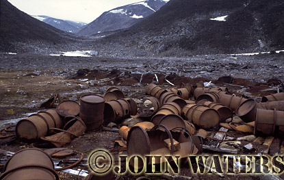 JWsvalbard21 : Abandoned Fuel Drums, Svalbard, Norway