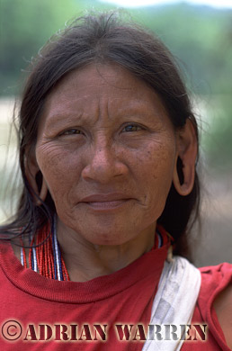 AW_Waorani1064, Waorani Indians : Palm Beach, rio Curaray, Ecuador, 2002