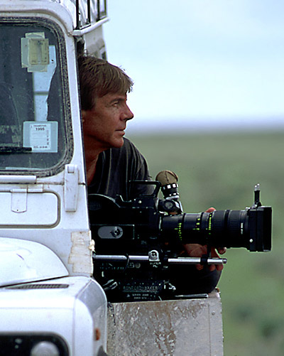 Adrian Warren Filming, Etosha, Namibia 