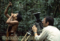 Hugh Maynard filming Karowae